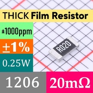 20mΩ 1206 ±1% Thick Film Resistor SMD Chip Resistor 0.02R R020