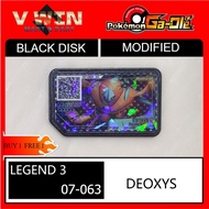 [LIMITED EDITION] POKEMON GAOLE LEGEND 3 BLACK DISK 5 STAR 07-063 DEOXYS MALAYSIA SCANNABLE NOT ORIG