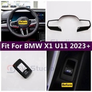 【BMW X1】Rear Trunk Switch Control Button / Steering Wheel Decoration Cover Trim Fit For BMW X1 U11 2023 2024 Interior Accessories