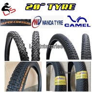 LS 20" 406 Tayar Basikal Bicycle Tyre 20x1.35 / 20x1.5 / 20x1.75 / 20x1.95 / 20x2.125 / 20x2.35 Tire