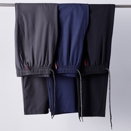 < Ready Stock Order > Summer New Style Ice Silk Sports Pants Thin Style Men's Loose Straight Casual 