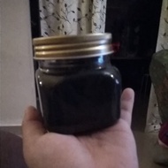 Black fluffy glitter slime