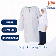 KC Baju Kurung Sekolah Rendah Sekolah Menengah Uniform Putih Licin Koshibo Cotton