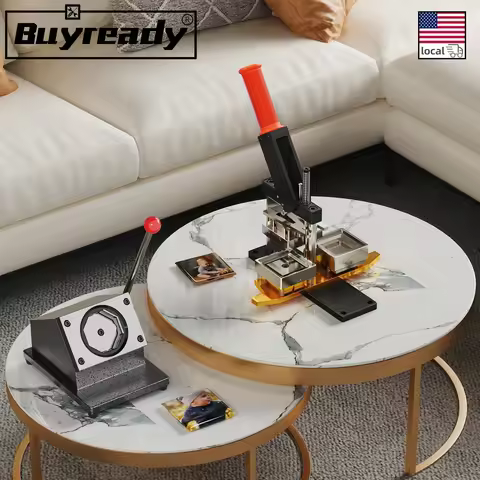 2.5X2.5" Square Fridge Magnet Maker Machine 63.5x63.5mm DIY Photo Magnet Making KIT Button Maker Cre