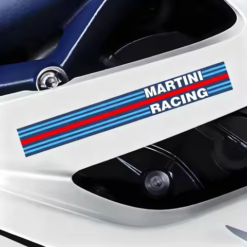 Durable Martini Racing Decal Waterproof For Auto Motorbike Bumper Window Laptop DIY Exterior Tuning 
