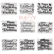 Sticker Happy Birthday Balloon Foil 18inch ( 45cm ) / Bobo Balloon 18inch ( 45cm )
