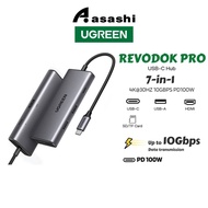 UGREEN REVODOK PRO 7-IN-1 USB-C HUB 4K30HZ 10GBPS PD100W (UG-CM498-15531)
