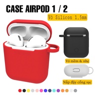 Airpod 1 / 2 Silicon Cover, AirPod 1 / 2 Plastic Case Without Hook