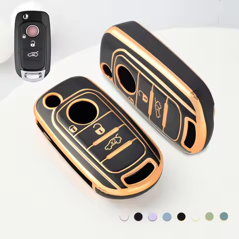 For FIAT Tipo Toro Nuovo Freedom 500X Doblo Argo Grazie TPU Car Flip Key Case Cover Shell Bag Holder