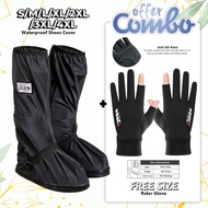 Kasut Hujan Rainboots Shoes Cover Waterproof Rider Shoes Protector Bike Motorcycle Bike Rain Boot Ra