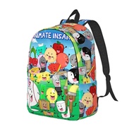 Bfdi Inanimate Insanity Cartoon Backpack for Men Women Casual Student Work Daypack All Characters Co
