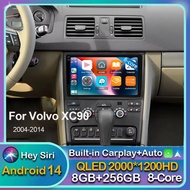 5G WIFE Android 14 For Volvo XC90 2004-2014 Car Radio Multimedia Video Player Navigation Stereo GPS 