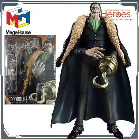 MegaHouse Original Variable Action Heroes Sir Crocodile 20CM Anime Action Figures Toys for Boys Chri