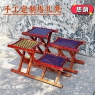 Outdoor Folding Stool Bold Thickened Wooden Portable Fishing Stool Night Market Stall Maza