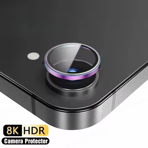 Colorful Camera Lens Protector For IPhone 16e Metal Lens Ring Tempered Glass Case For IPhone 16 For 