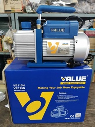 แวคคั่มแอร์ เครื่องแว็คคั่ม ยี่ห้อ VALUE รุ่น VE115N รุ่นใหม่แรงกว่าเดิม 57 ลิตร/นาที (ปั๊มสูญญากาศแ