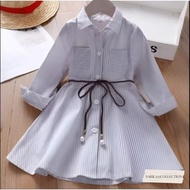 GIRLS' DRESS 1-12 YEARS MORRI DRES FREE BELT CHILDREN'S DREES KOREAN STYLE GIRLS' SHIRTS