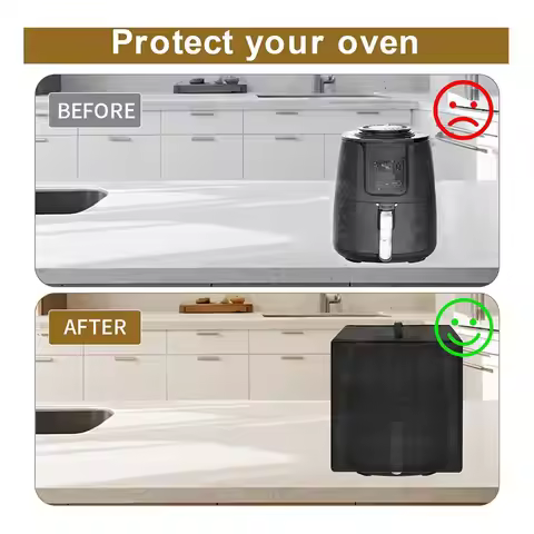 (A14E) Air Fryer Cover for Ninja AF101 4QT / Instant Pot Vortex 6QT XL & Chefman 4QT, Heat Dust Proo