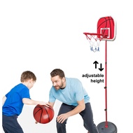 1.7m 170cm Children Basketball Hoop Net Backboard Stand Set Adjustable Free Standing Children Toy Ei