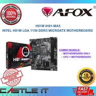 AFOX H81M IH81-MA5 Intel H81M LGA 1150 DDR3 MicroATX Motherboard Mainboard / Combo Deal Processor
