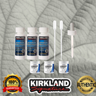 3 MINOXIDIL KIRKLAND WITH 2 PIPETTES 1 ORIGINAL DROPPER 1 MANUAL  3 SACHETS LCLT