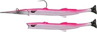 Savage Gear Salt 3D Needle Fish Pulse Tail Rubber Fish Colour: Pink Silver, Length/Weight: 23 cm / 5