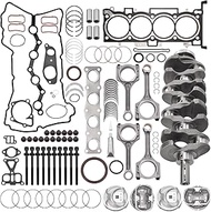 G4KJ 2.4L Engine Rebuild Overhaul Kit w/Crankshaft Piston Set Compatible with Hyundai Sonata Tucson 