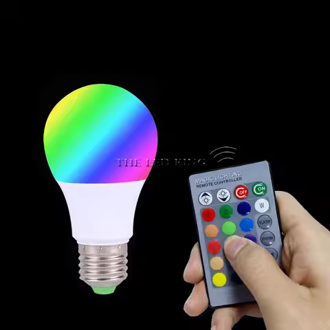 LED RGB Bulb Lamp E27 E14 3W Changeable LED Bulb 5W 10W 15W RGBW RGBWW 85-265V Magic Holiday RGB Lam