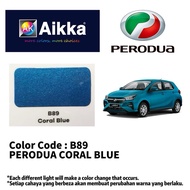 Aikka B89 Coral Blue Original Perodua Paint Automotive Spray Kereta Cat Automotif 2K | 250ml-1000ml