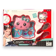 Hộp đồ chơi phấn trang điểm Mèo Hello Kitty + Gương + Lược No.85012B1