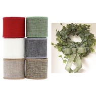 HILABEE Craft Ribbon Burlap Pumpkin Goldenvalueable Handmade Fabric Rustic Decoration Burlap Ribbon 