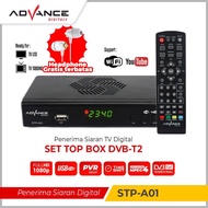 Terbaik [FREE HEADSET] Advance Set Top Box TV Digital Receiver