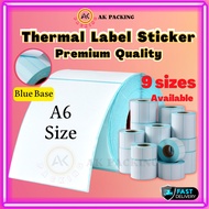 Thermal Label Sticker A6 Thermal Sticker Thermal Paper Barcode Label Sticker Product Label 热敏小标签