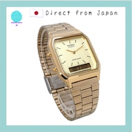 [Casio] CASIO Analog-Digital Quartz Watch Vintage Series AQ-230GA-9DMQ Unisex Dual Time Gold Oversea