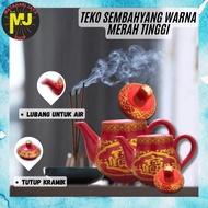 MJ Ceramic Prayer Brewing Kettle Tall Puja Teapot/ Prayer Brewing Kettle/