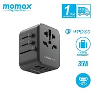 Momax UA9D 1-World PD35W 5 ports + AC Travel Adapter