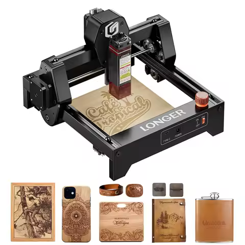 RAY5 Mini Laser Engraving Wood Engraver Machine High Speed co2 CNC Wood Leather Metal Printer Protab