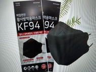 限時🈹🈹🈹🈹🈹🈹韓國直送 -----4層 獨立包裝 KF94 黑色 口罩