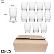 1box 12pcs shot glass Mini Beer Mugs, 1 Oz Clear GLASS Shot Glasses Beer Mug with Handles