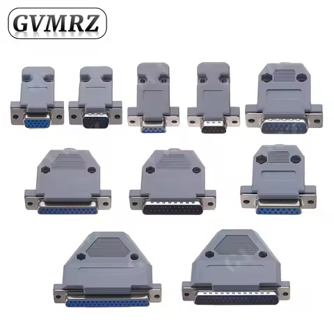 2Set DB9 Adapter Connector Core DB15 DB25 DB37 RS232 Serial COM Plug Connectors Hole/Pin Female Male