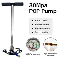 Stainless Steel 3-stage High Pressure Hand Pump 300BAR PCP Air Pump Outdoor Diving Inflation Equipment