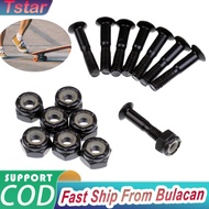 Skateboard Bridge Screw Black Skateboard Truck Screw Skateboard Nail Screw Nut Accessories