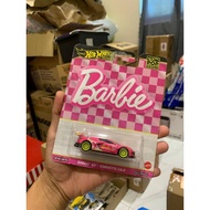 HOTWHEELS PREMIUM BARBIE CORVETTE C8 PINK (REFER GAMBAR)