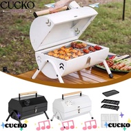 CUCKO Barbeque Stove, Multifunctional Folding BBQ Grill, Portable Dual Side Barbecue Tools Camping S