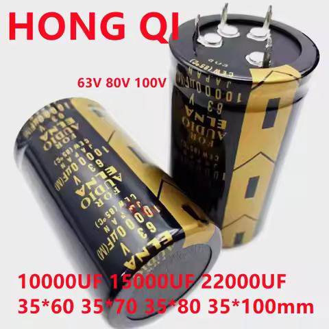 Aluminum Electrolytic capacitor four-legged 63V 80V 100V 10000UF 15000UF 22000UF 35*60 35*70 35*80 3