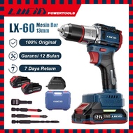 TERMURAH LUCID LX-60 CORDLESS MESINBOR 120N.M/13MM 2.0A 21V LITHIUM BATTERY IMPACTDRILL BRUSHLESS BA