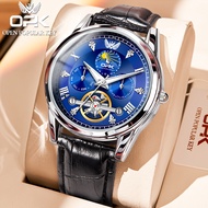 OPK Watch For Mens Original 2023 New Waterproof Luminous Calendar Week Chronograph Multifunction Fashion jam tangan lelaki