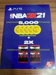 全新 PS5遊戲 NBA2K21 美國職業籃球21 NBA 2K21  金幣 點卡