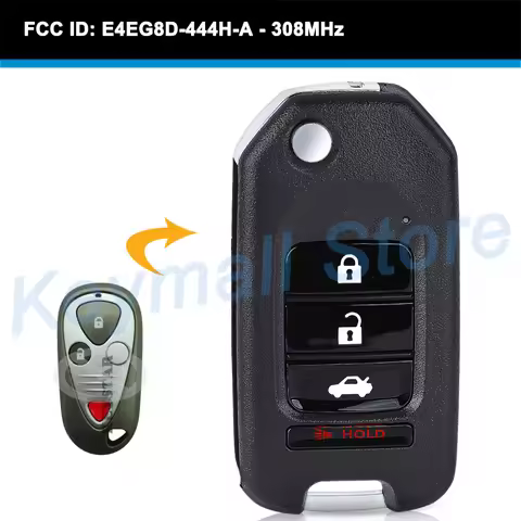 KEYECU Upgraded Remote Car Key With 3 1 4 Buttons 308MHz for Acura MDX 2001 2002 2003 2004 2005 2006