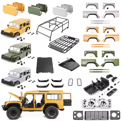 324mm Wheelbase Car Shell Fender Roof Rack for 1/10 RC Crawler Car Traxxas TRX4 Defender Camel Cup R